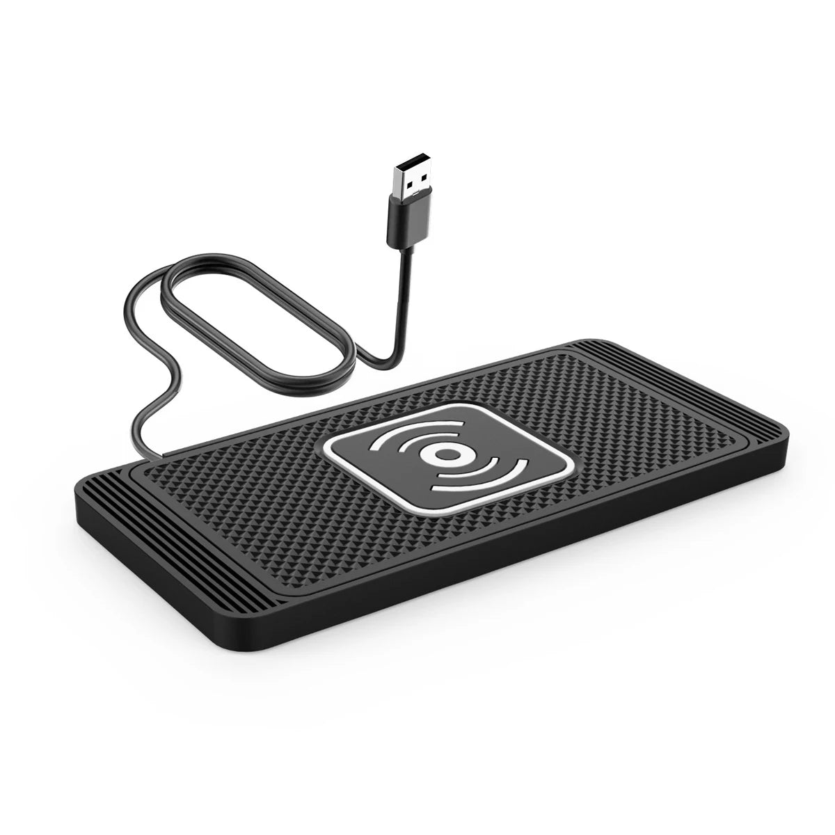 15W Wireless Car Phone Charger Pad, Anti-Slip Qi Fast Charger, Compatible with Android & iPhone 12/13/14/15