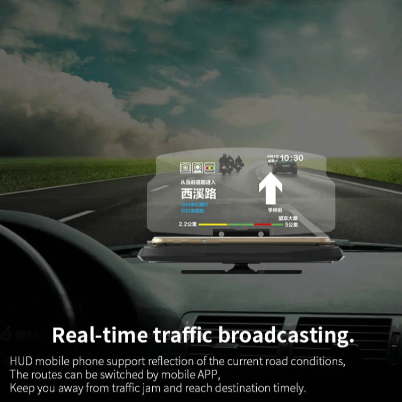 2025 Car-Speedometer HUD Head Up Display Digital Speed Meter Windshield Projector Vehicles Truck Auto Electronics Accessories