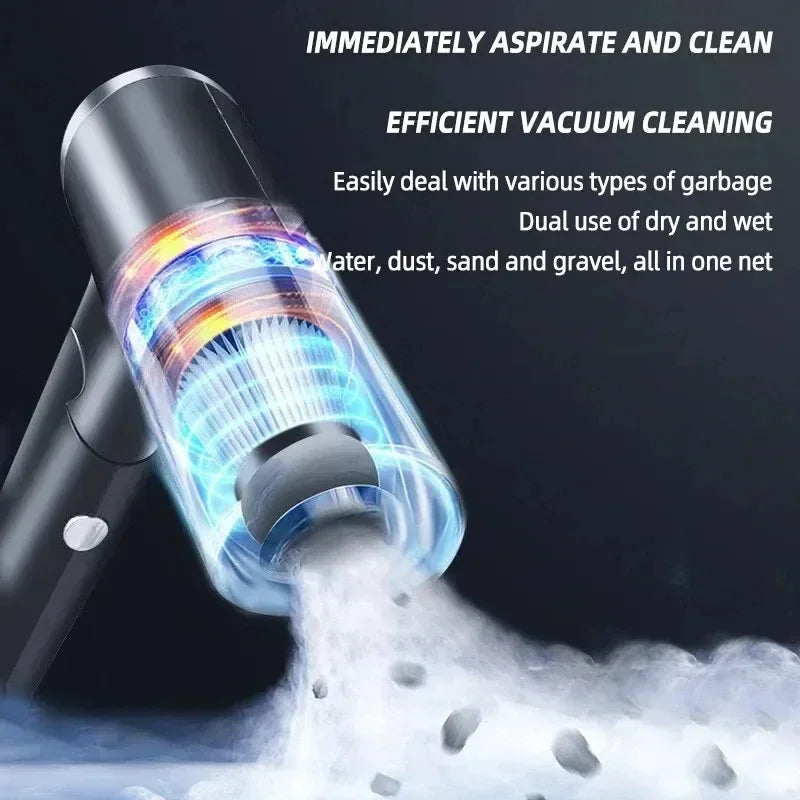 New 120W 2900000PA Car Vacuum Cleaner Wireless Super High Powerful 3 in 1 Wet Dry Dual Use Portable Handheld Vacuum Cleaner
