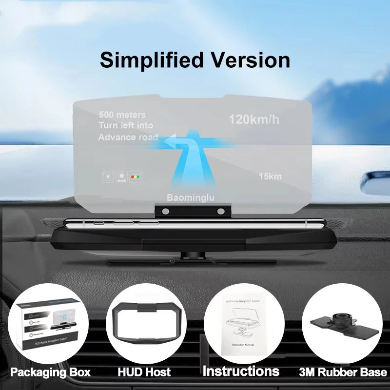 2025 Car-Speedometer HUD Head Up Display Digital Speed Meter Windshield Projector Vehicles Truck Auto Electronics Accessories