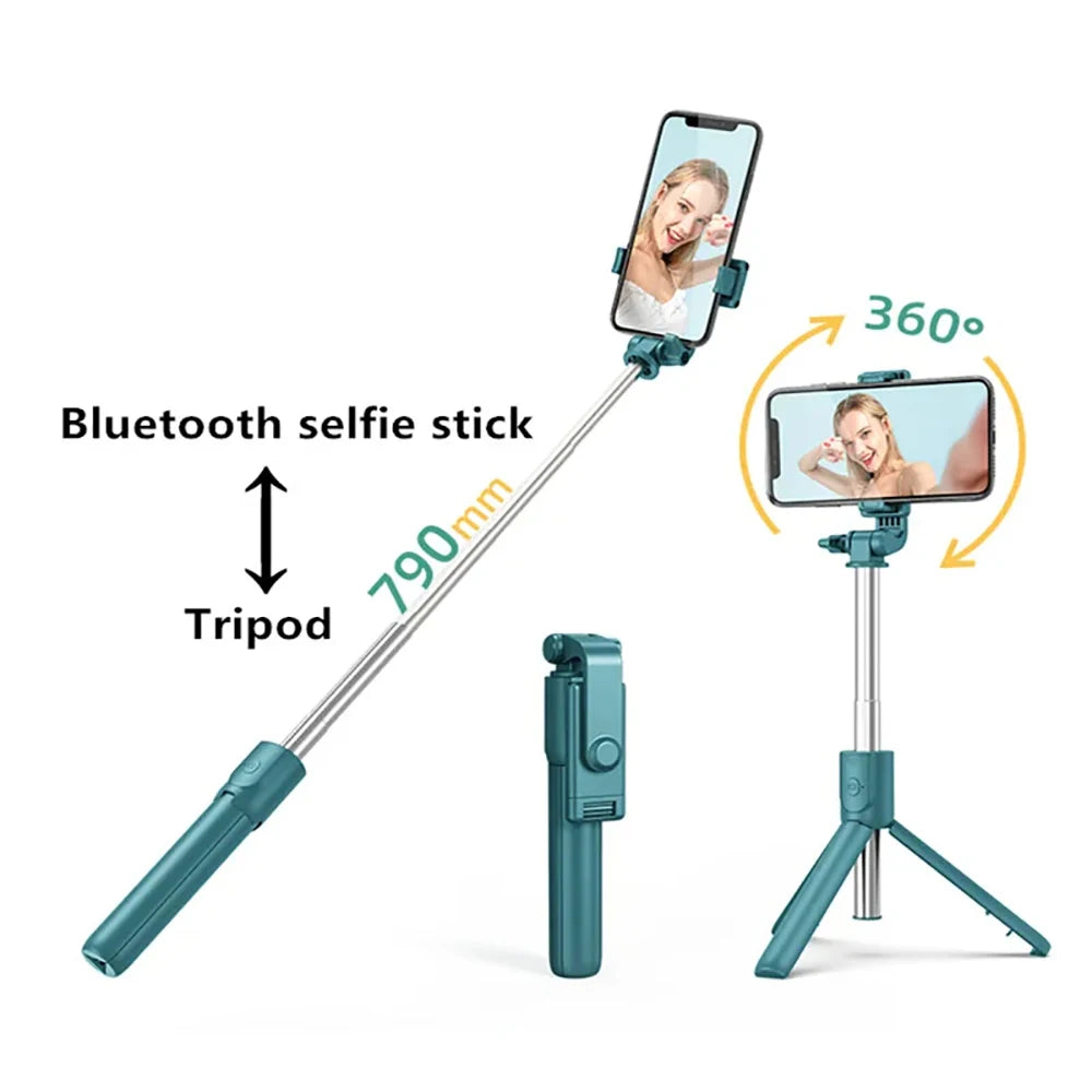 Selfie Stick Tripod Remote Shutter Extendable Monopod Adjustable For Mobile Smartphon Wireless Bluetooth Mini Phone Tripod Stand