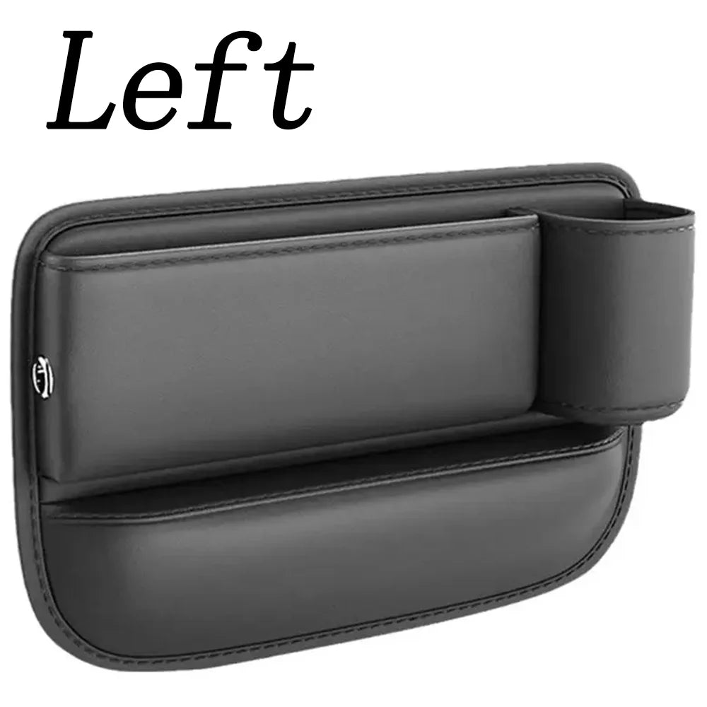 Car Seat Gap Filler Organizer Multifunctional Storage Box Pocket Console Crevice Leather Holder Cup Phone Key Card Auto Interior
