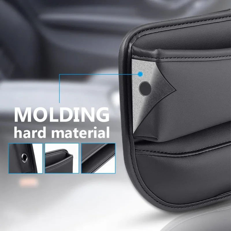 Car Seat Gap Filler Organizer Multifunctional Storage Box Pocket Console Crevice Leather Holder Cup Phone Key Card Auto Interior