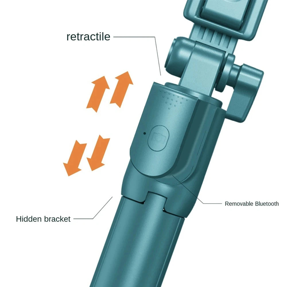 Selfie Stick Tripod Remote Shutter Extendable Monopod Adjustable For Mobile Smartphon Wireless Bluetooth Mini Phone Tripod Stand